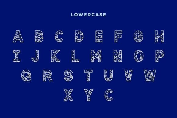 Double Wave Font PNG with transparent background - Preview 2