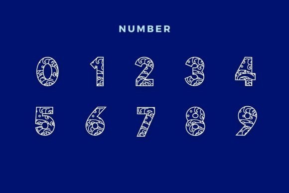 Double Wave Font PNG with transparent background - Preview 3