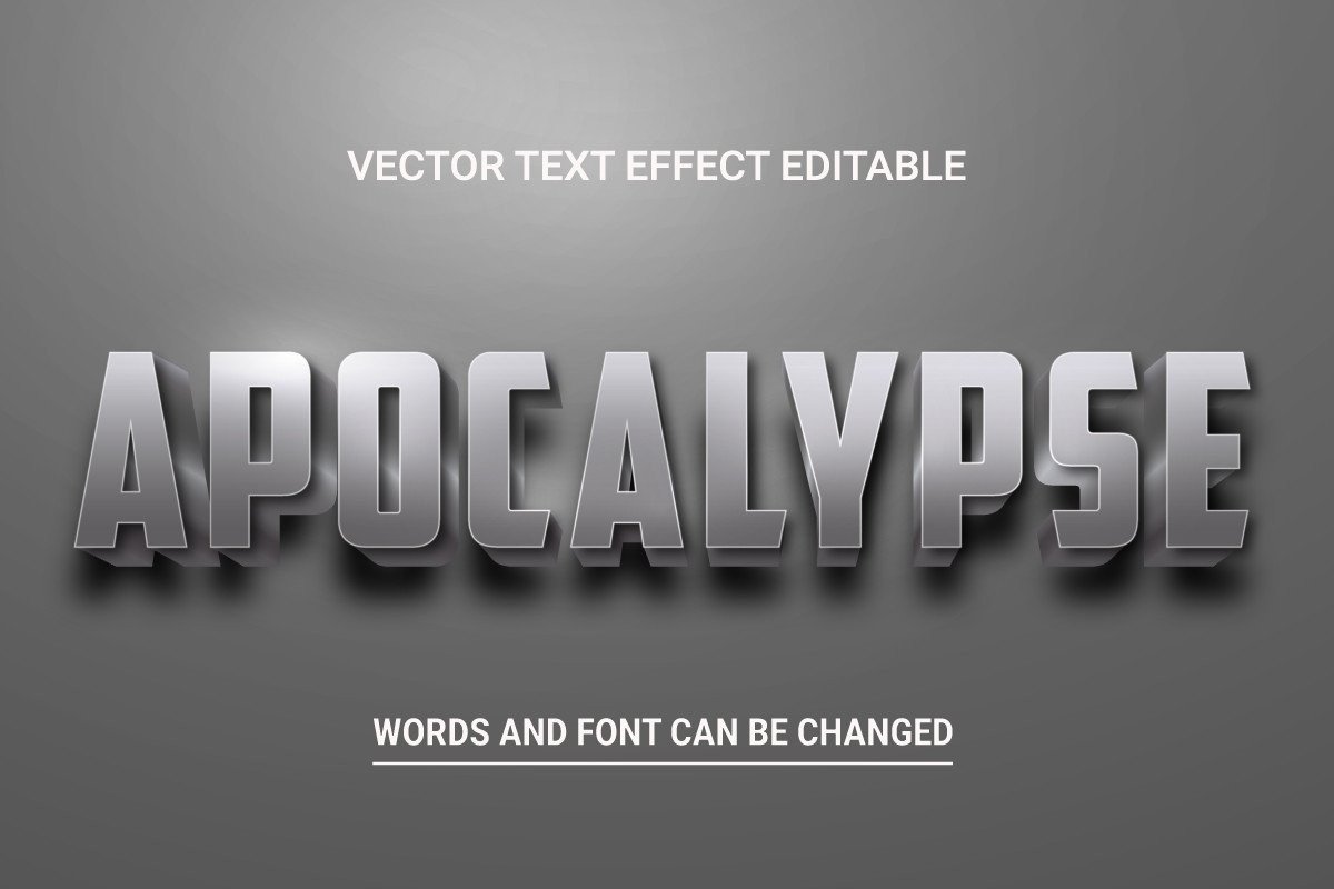Editable Text Effect - Apocalyptic Event Graphic by TrueVector ...
