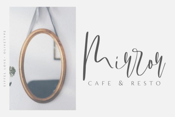 Eiffel Love Font PNG with transparent background - Preview 3