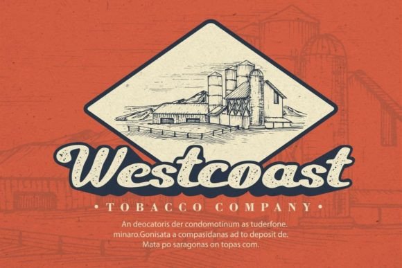 Hostel Vintage Font PNG with transparent background - Preview 1