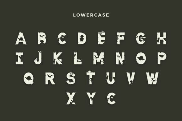 Lazy Dinosaur Font PNG with transparent background - Preview 2