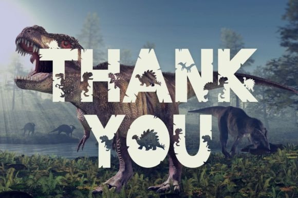 Lazy Dinosaur Font PNG with transparent background - Preview 5