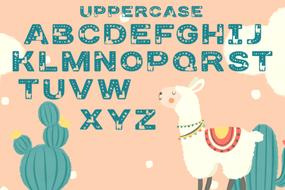 Llamazing Font PNG with transparent background - Preview 1