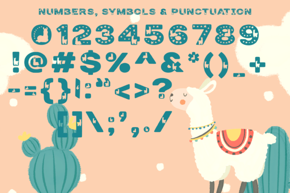 Llamazing Font PNG with transparent background - Preview 3