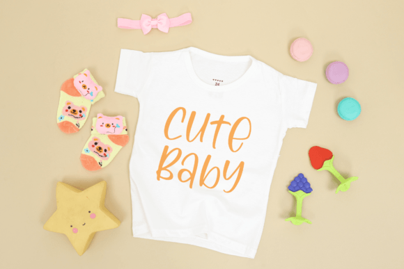 Lovely Biscuit Font PNG with transparent background - Preview 3