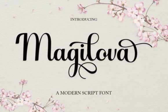 Magilova Font PNG with transparent background - Preview 1
