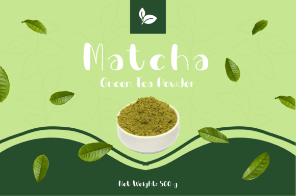 Matcha Green Tea Font PNG with transparent background - Preview 3
