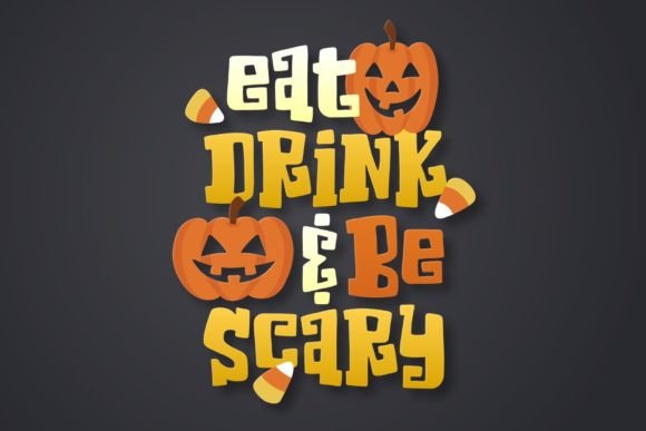 Monster Bash Font PNG with transparent background - Preview 1