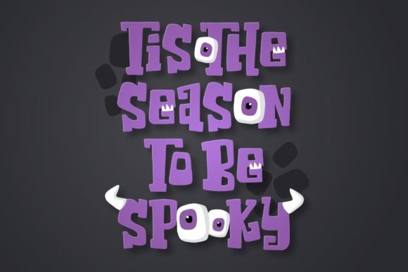 Monster Bash Font PNG with transparent background - Preview 4
