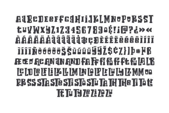 Monster Bash Font PNG with transparent background - Preview 6