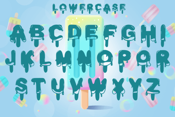Popsicles Font font preview - 2