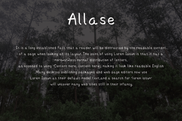Allase Font - Preview 3