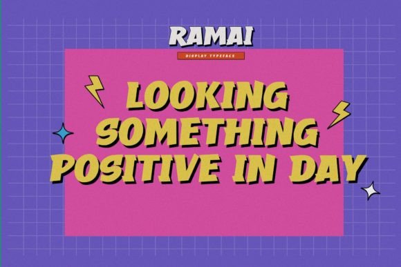 Ramai Font PNG with transparent background - Preview 6