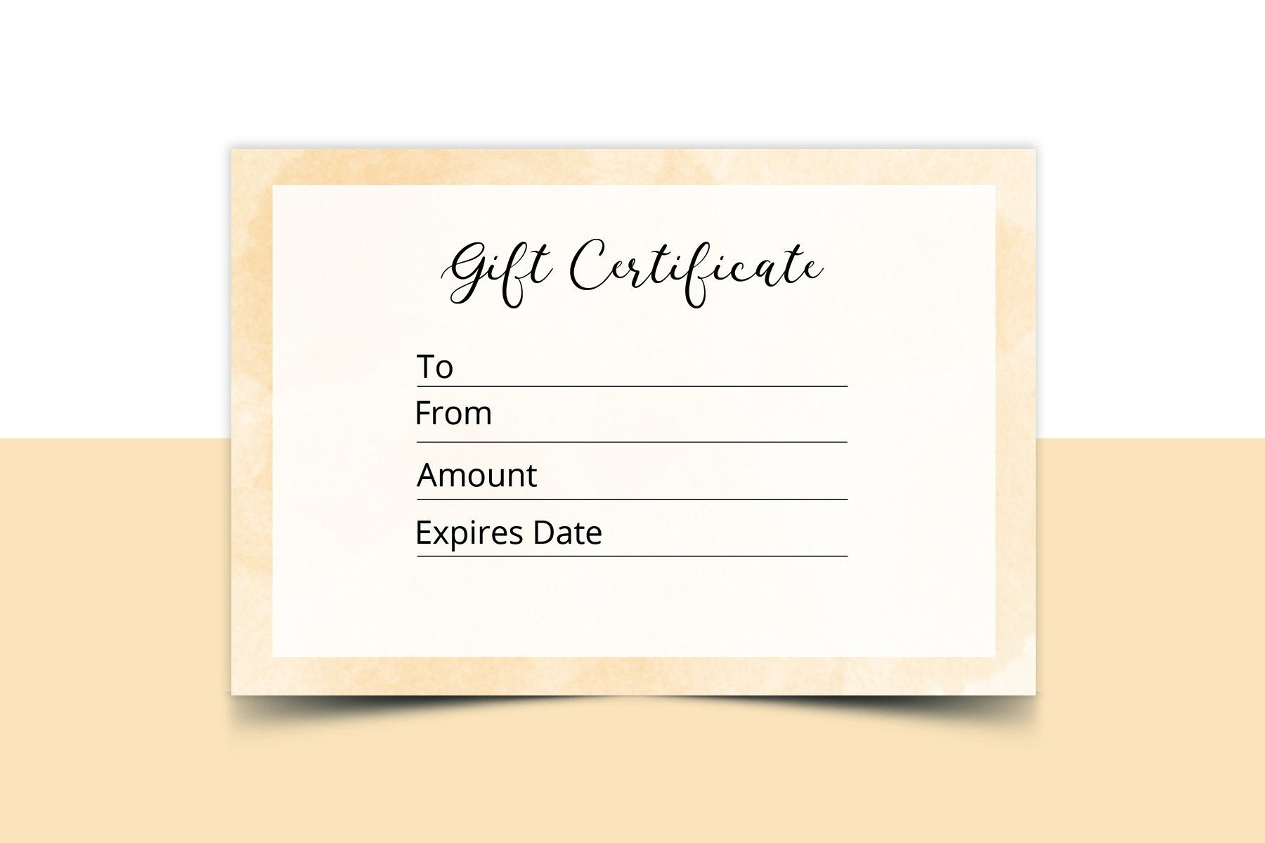 Gift Certificate Template