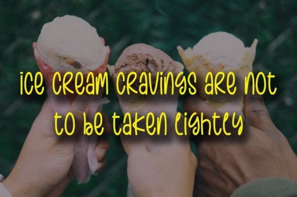 Ice Cream Font - Preview 2
