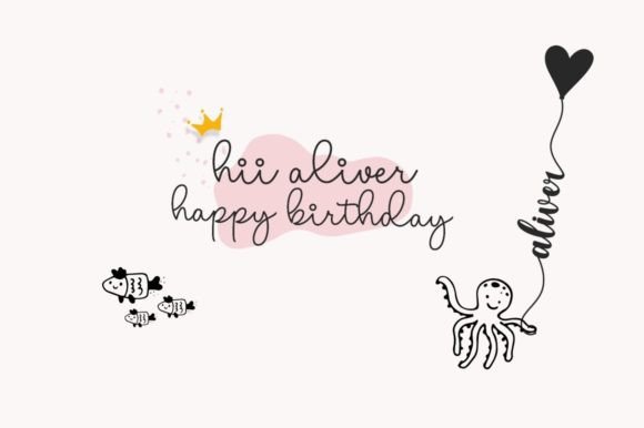 Little Angel Font PNG with transparent background - Preview 5