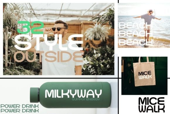 Micewalk Font PNG with transparent background - Preview 1