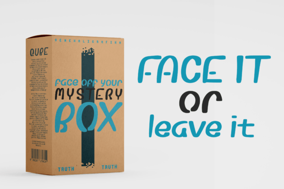 Nevermore Qube Font PNG with transparent background - Preview 3