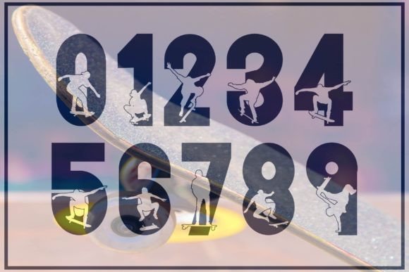 Skateboard Font PNG with transparent background - Preview 2