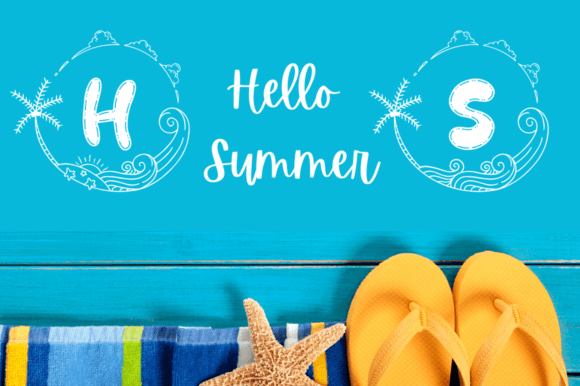 Circle Beach Monogram Font - Preview 2