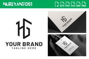 H G HG GH Letter Monogram Initial Logo