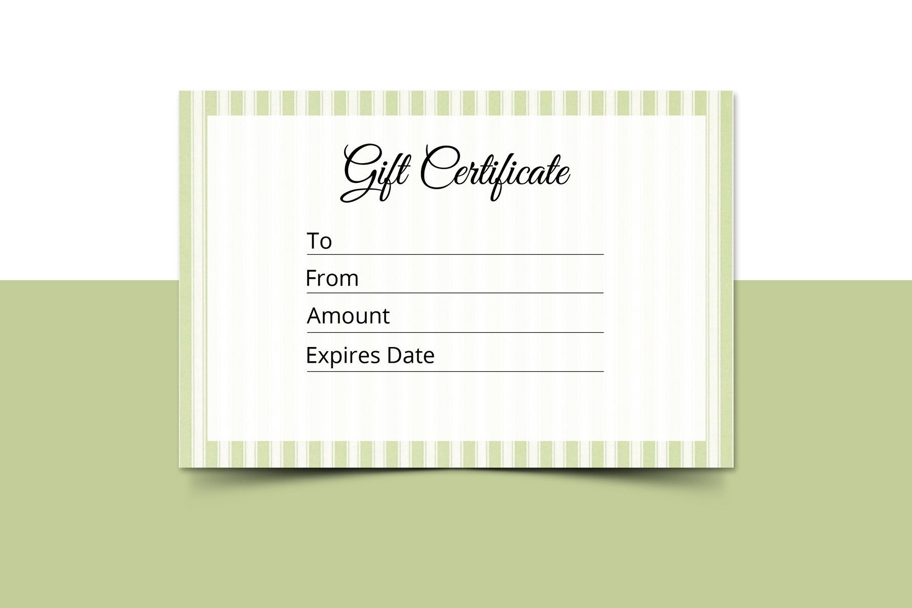 Multipurpose Gift Certificate