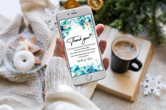 Electronic Thank You Card Template Canva