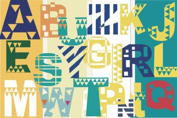 Geometricoo Font PNG with transparent background - Preview 1