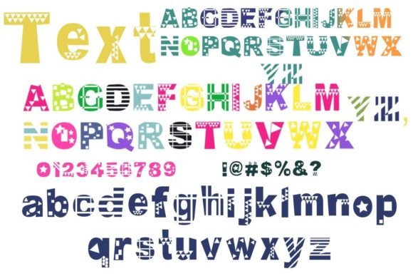Geometricoo Font PNG with transparent background - Preview 3