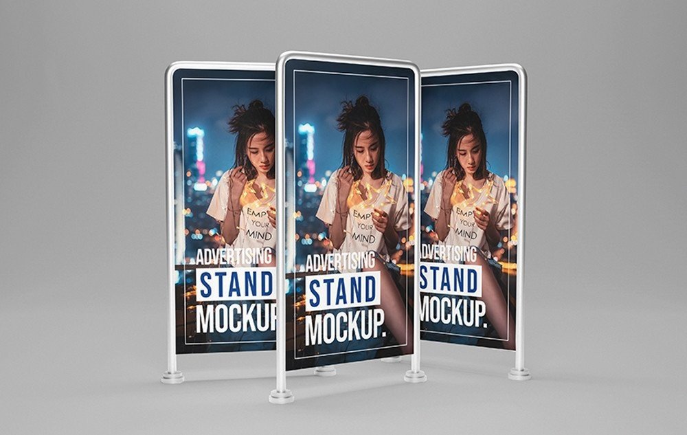 PSD Stand Banner Mockup Graphic by sujhonsharma · Creative Fabrica