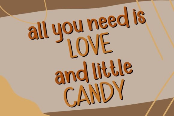 Penuche Font PNG with transparent background - Preview 1