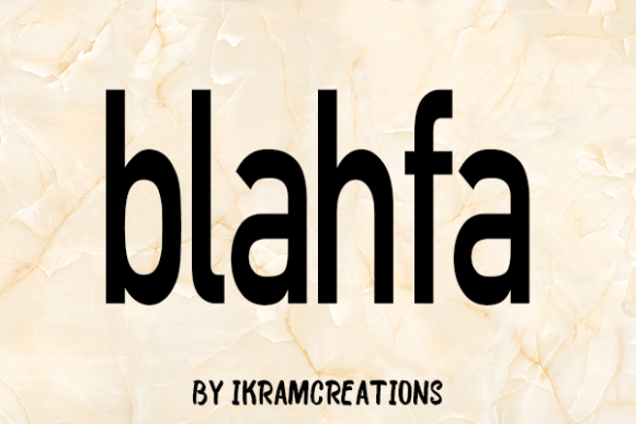 Blahfa Font - Preview 1