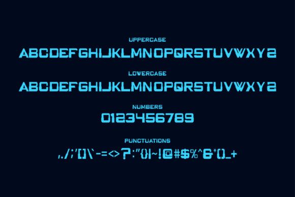 Bluecode Font - Preview 3