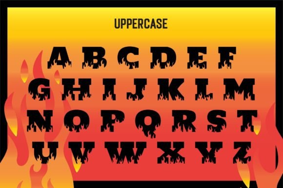 Flame Font - Preview 1