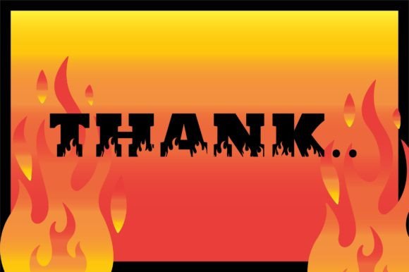 Flame Font - Preview 3