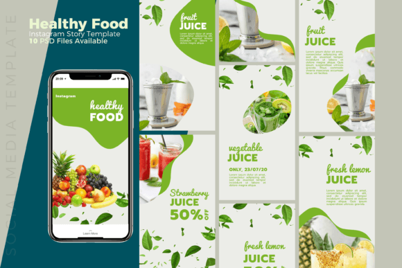 Preview of Healthy Food - Instagram Story Template food social media design template