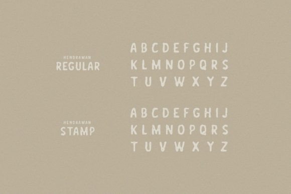 Hendrawan Font PNG with transparent background - Preview 1