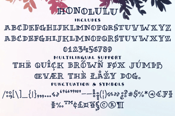 Honolulu Font - Preview 1