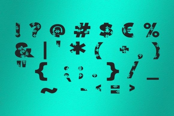Jigsaw Puzzle Font - Preview 1