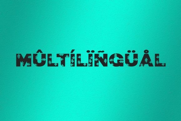 Jigsaw Puzzle Font - Preview 2