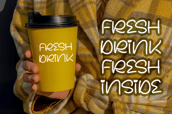 Lemon Sunrise Font PNG with transparent background - Preview 4