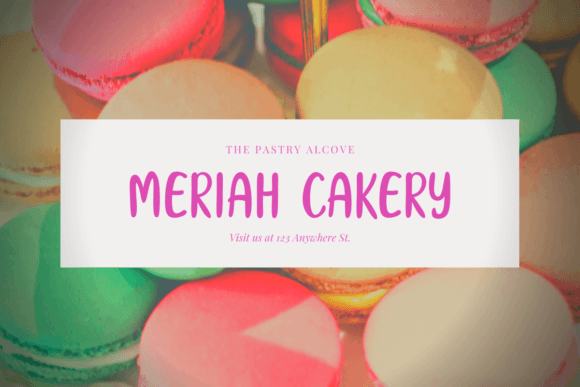 Macaron Cookies Font PNG with transparent background - Preview 4