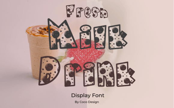 Milk Sheep Font PNG with transparent background - Preview 1