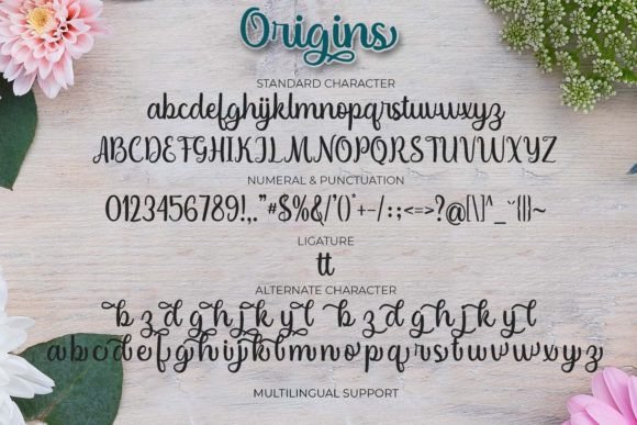 Origins Font PNG with transparent background - Preview 5