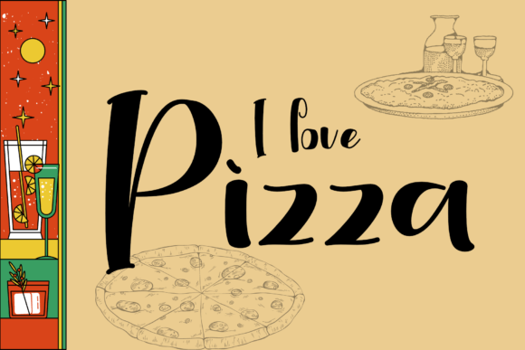 Pizario Font PNG with transparent background - Preview 2