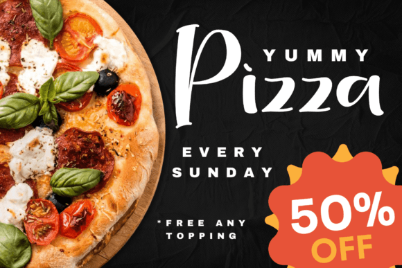 Pizario Font PNG with transparent background - Preview 3