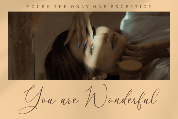 Qarthina Selina Font PNG with transparent background - Preview 2