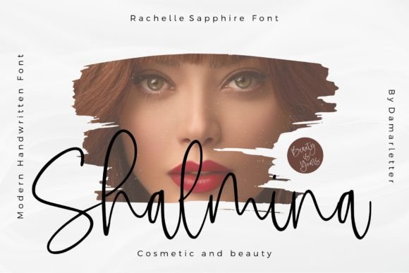 Rachelle Sapphire Font PNG with transparent background - Preview 1