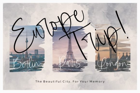 Rachelle Sapphire Font PNG with transparent background - Preview 3